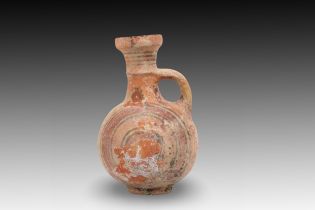 An Eastern Greek Painted Terracotta Jug from the 4th-5th Century B.C Height: Approximately 21cm