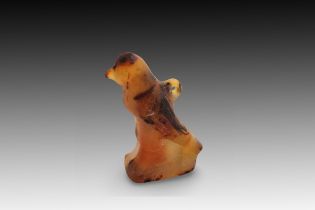 An Ancient Egyptian Carnelian Falcon Pendant from the 18th Dynasty Height: Approximately 3cm