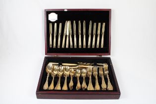 A Set of French Continental Silver Cutlery Weight: 5688g 6 Large Spoons 24 Medium Sized Spoons 24