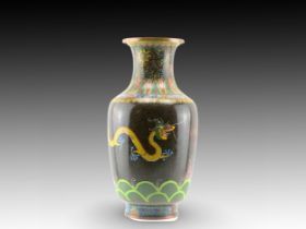A Chinese Cloisonné Vase from the 19th Century Height: Approximately 33cm Private collector from