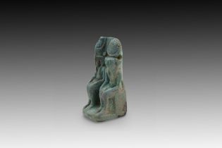 An Egyptian Turquoise Faience Amulet of the Egyptian Goddess Isis from the 3rd-4th Century B.C Heig
