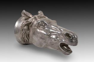 A Birmingham Silver Sculpture of a Horse Weight: 371g Length: Approximately 18.2cm Height: Appr