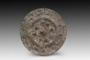 A Chinese Bronze Mirror Diameter: Approximately 21cm