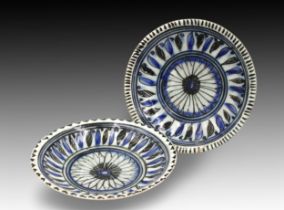 A Pair of Islamic Plates from the Late Safeid Diameter: Approximately 19.8cm