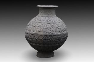 An Indian Terracotta Vase Most Likely Dating Back to the 1st Century B.C. Height: Approximately 33c