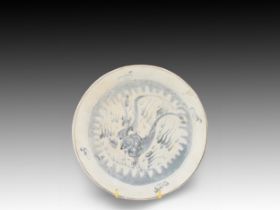 A Chinese Dragon Dish from the 17-18th Century from the Nanking Cargo Diameter: Approximately 19.5c