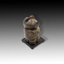 A Chinese Jade Bird from 200AD in the Han Dynasty with a Modern Stand Provenance: Originally part