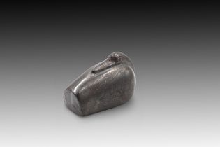 A Black Hematite Weight in the Form of a Duck from the 2nd-1st Millennium BC Length: Approximately