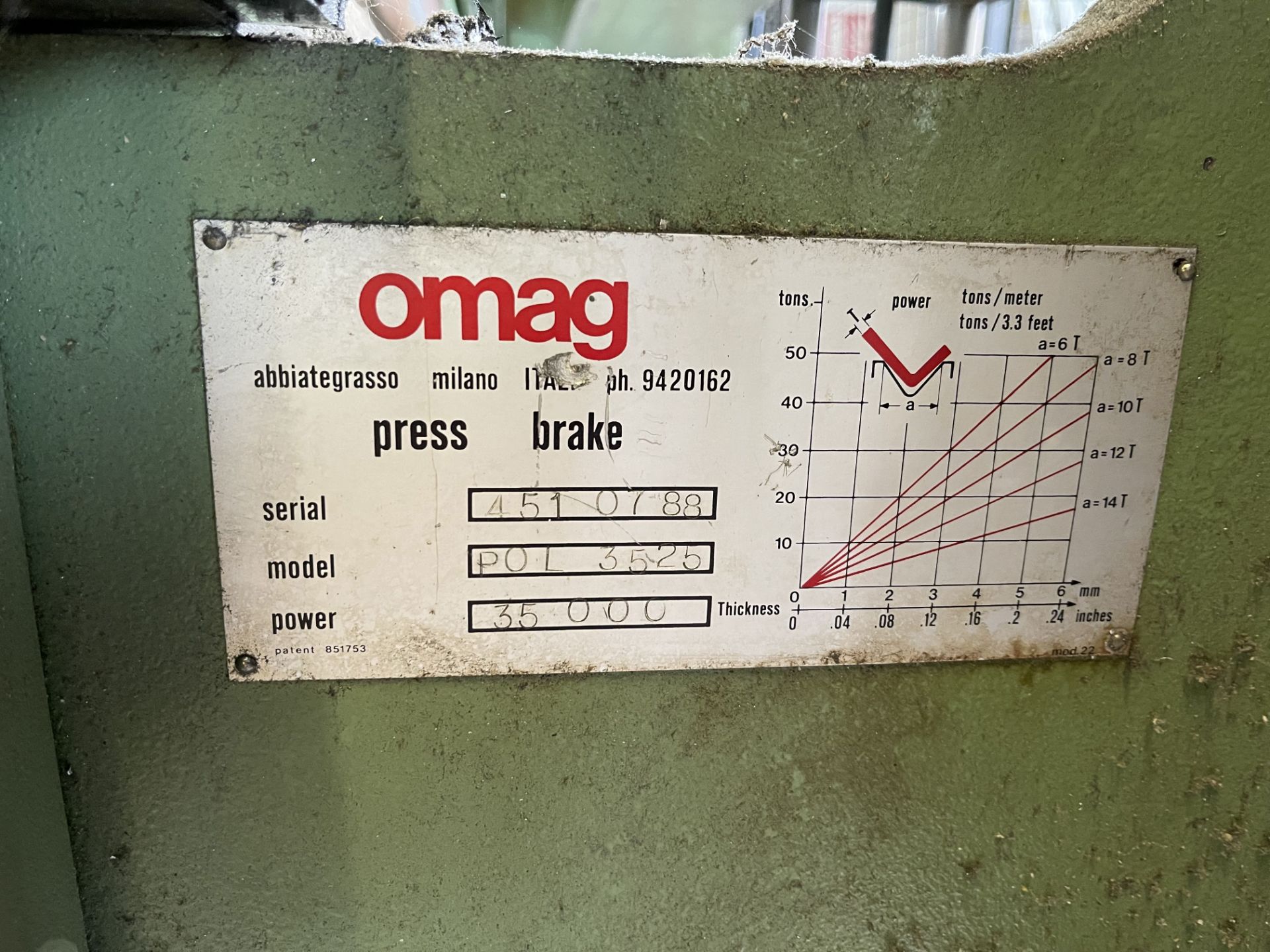 OMAG Pressbrake with Light Guards - Image 3 of 3