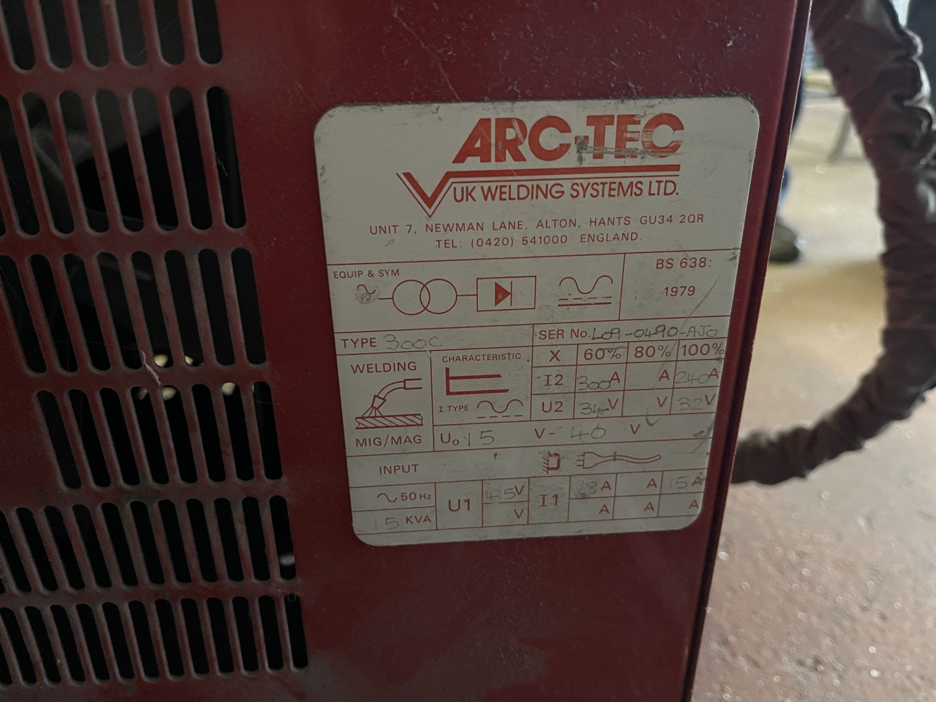 ARC-TEC 300 Aluminium Welder 200 Arc Master - Image 3 of 3