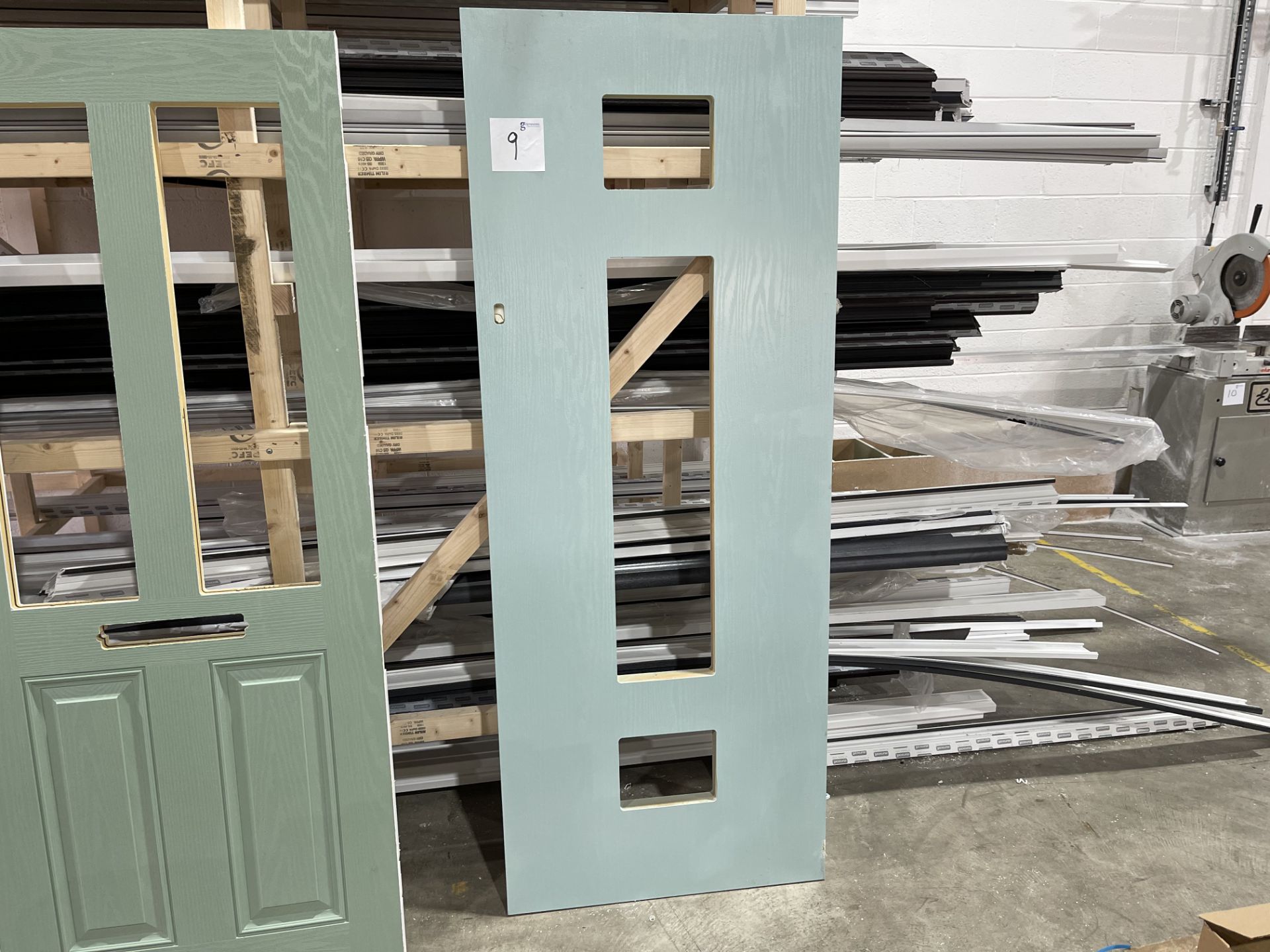 Duck Egg Blue Composite Door Blank 770 x 1960