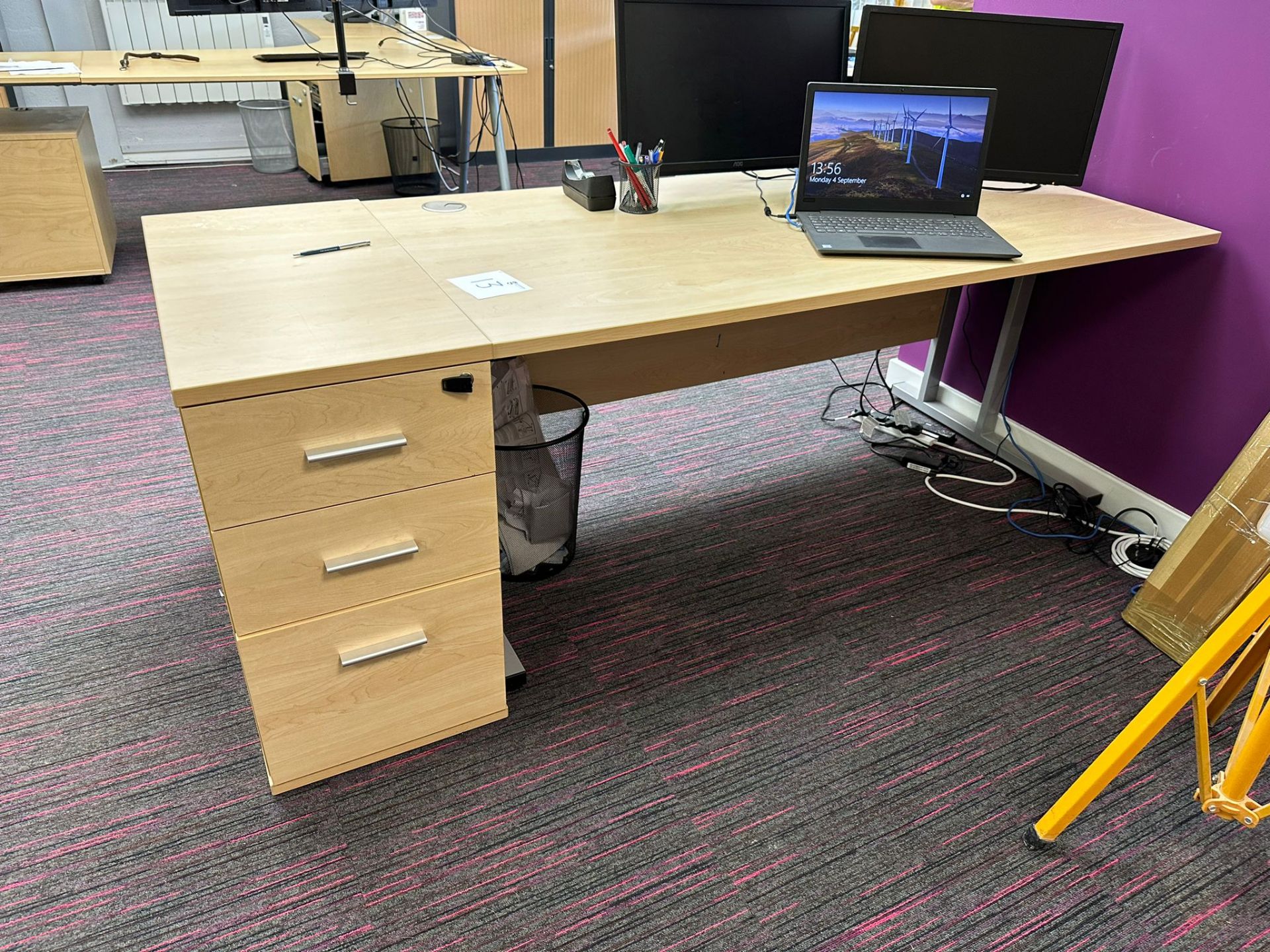 Desk With Pedestal Drawers - 1600 X 800 - Image 2 of 2