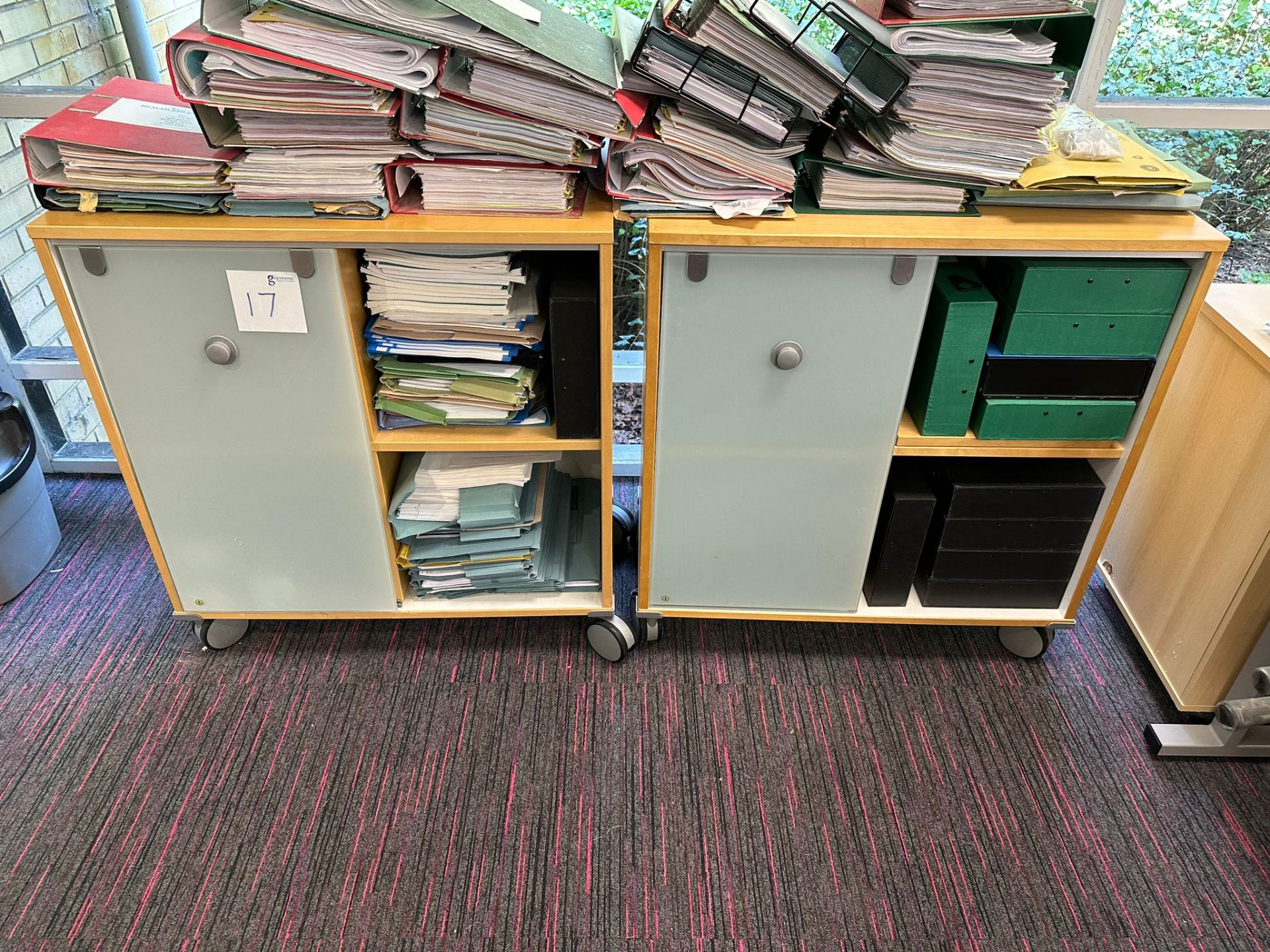 2 Filing Cabinets With Castors