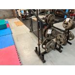 Weight Rack with Olympic bar and Plates (2 x 20kg, 4 x 10kg, 2 x 5kg, 2 x 1.25kg)