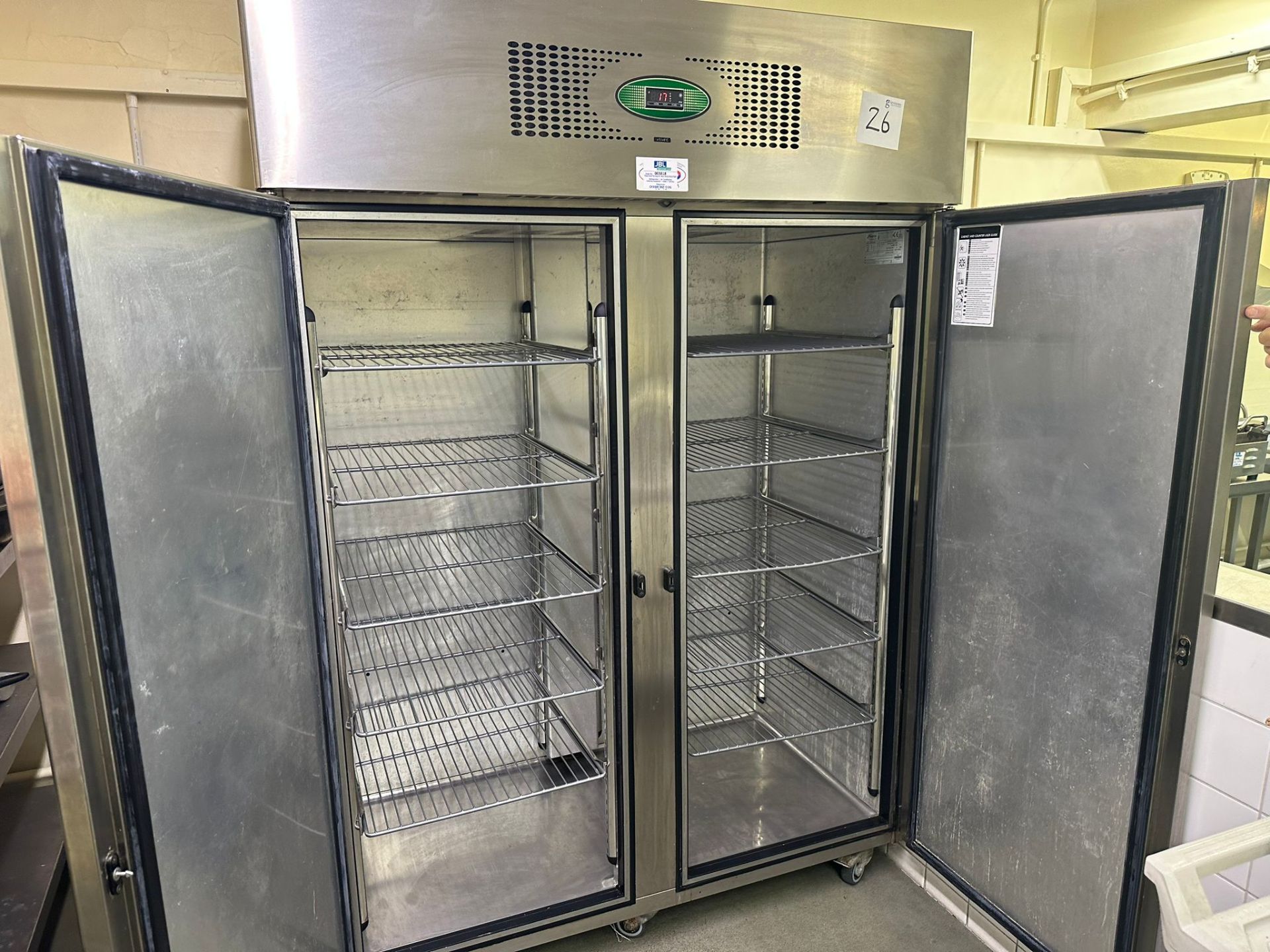FOSTER Proffessional Double Fridge 1430 W x 1920 H - Image 2 of 3