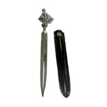 Rolls Royce limited edition Spirit of Ecstasy showroom desk letter opener, as issued by Rolls