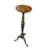 Interesting 19th Century torchere, height 88cm, diameter of top 24cm.