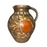 A Bursley Ware Charlotte Rhead design jug.