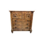 Mid Victorian north country chest of drawers, height 138cm, depth 60cm, width 130cm.