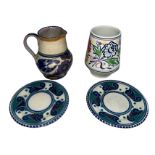 Small selection of Poole pottery items to include; a 1930’s Carter Stabler Adams Bluebird pattern