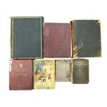 Selection of old books (6) to include "The Dore Gallery", "Alice In Wonderland" with colour plates