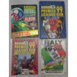 Two completed sticker albums with Panini PFA 97 Football Sticker album and Merlin’s Premier League