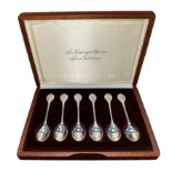 The Sovereign Queens Spoon Collection, members edition containing six silver spoons, with
