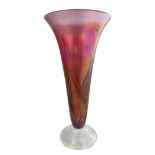 A John Ditchfield for Glassform, large Tulip glass vase, signed with ‘J.Ditchfield’ etched to