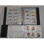 Collection of cigarette card sets, in 10 albums, condition is mixed, but generally good or better,