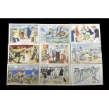 A set of twenty French comic WWI postcards entitled "Our Sailors" by H. Gervese & produced by