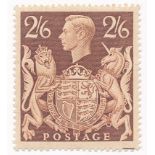 Great Britain. 1939-48 high values set of 6, UM. (SG476-78c)