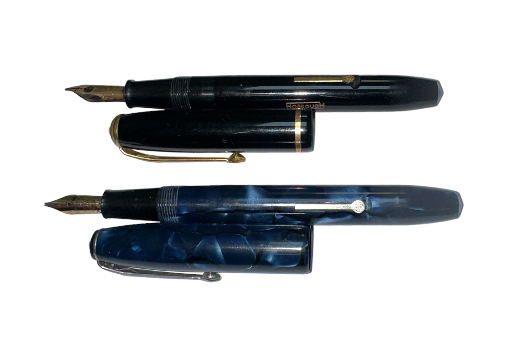 Pair of boxed Conway Stewart lever fill fountain pens, both with 14ct gold nibs. Qty 2 - Image 2 of 2