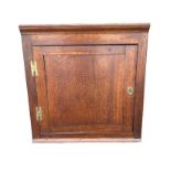 Late 18th Century oak corner cupboard