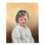 Alan Stephens (British). A modern oil on canvas painting of an angelic child. Signed ‘A. Stephens