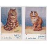Louis Wain – Tuck’s Post Card “At the Cat Show” Prize series postcards with “Consolation Prize”, “