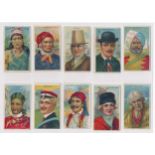 American Tobacco Company Types of Nations without series title complete set of 50 cards, in fair