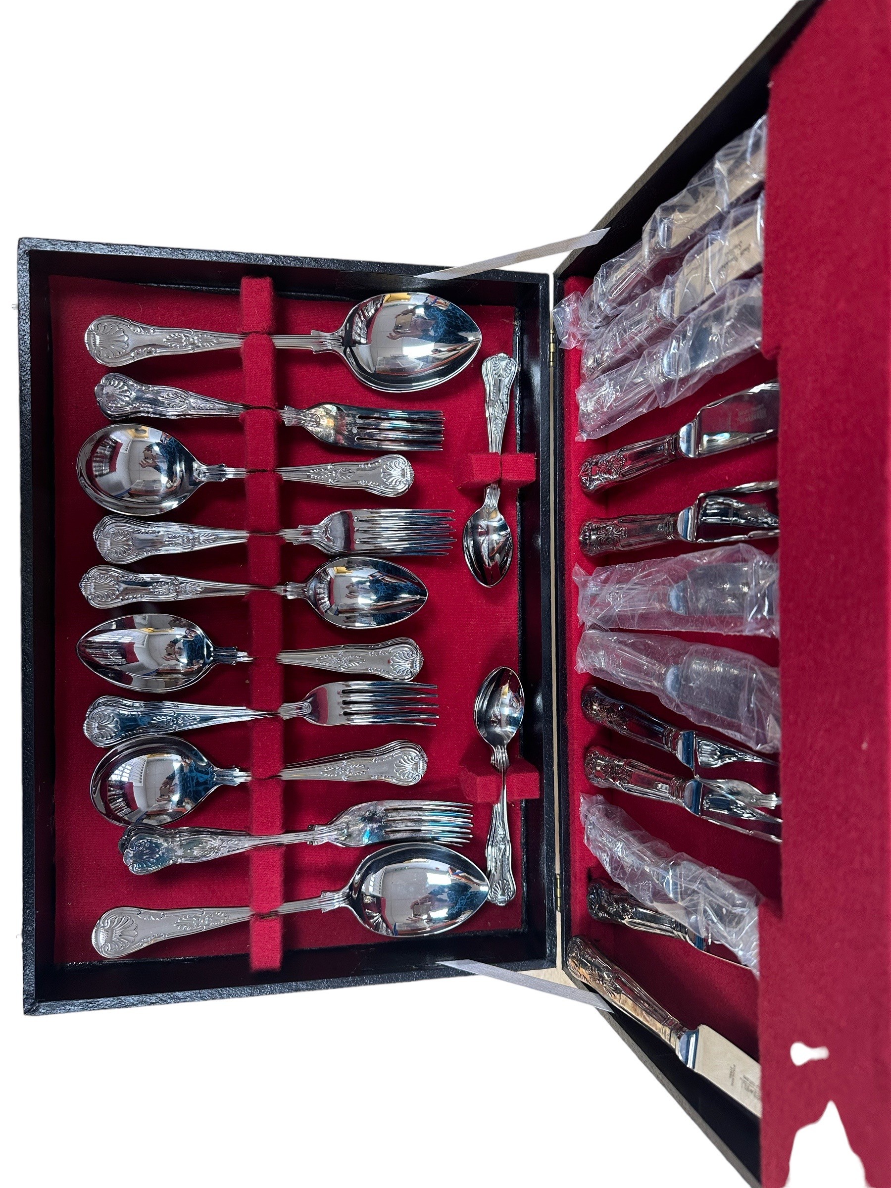 A Webber & Hill stainless steel and silver plate canteen of cutlery for 6 people. - Image 2 of 2