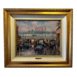 Thomas Kinkade (American, 1958-2012) – ‘Pike Place Market, Seattle’ limited edition print of a