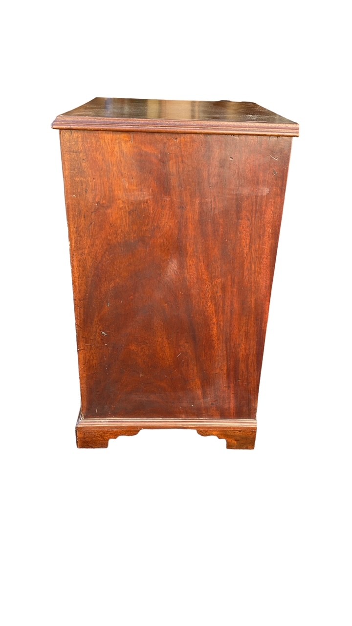 19th Century mahogany 2-drawer bedside cupboard/table, width 47cm, height 69cm, depth 40cm. - Image 5 of 10