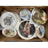 Collection of decorative and commemorative plates including bone china, generally excellent to