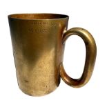Half pint measuring cup in Mandal silver, inscribed "Green Man".