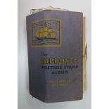 A well-filled Worldwide childhood “hobby style” ‘The Improved Postage Stamp Album’ including various