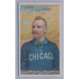 Goodwin & Co. USA 1888 Champions - baseball "Anson 1st Base, Chicago" single card, very good to