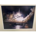 Eugene Cernan & Harrison Schmitt – American Astronauts, a signed photograph of the Apollo 17 mission