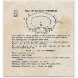 1966 World Cup pair of England tickets, two salmon colour tickets to Wembley Stadium England