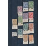 Great Britain. 1924-6 Block Cypher set to 1/-, UM singles all with marginal control. (SG 418-29)