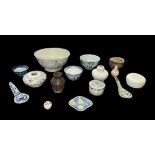 Oriental porcelain including Chinese, a group 15th-19th century Oriental porcelain mostly small