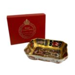 Royal Crown Derby boxed dish, stamped 1128 XLIII.