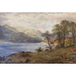 Waller Hugh Paton (Scottish, 1828-1898, R.S.A) – ‘Loch Striven’ landscape watercolour on paper of