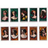 American Tobacco C0. 1900 'Beauties, curtain background' complete set of 25, very good to
